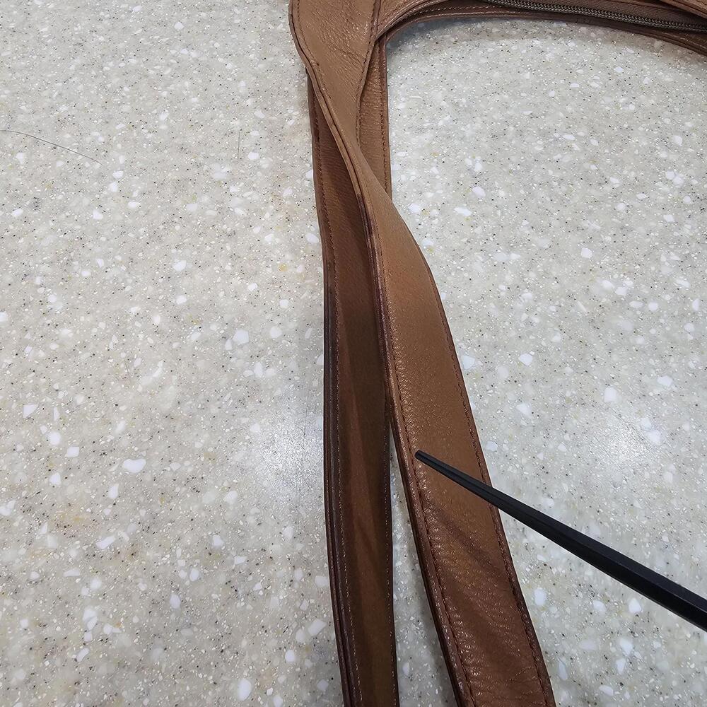 Fossil 75082 Brown Leather Crossbody Purse Bag Multi Organizer Zipper & Snap - Picture 11 of 14